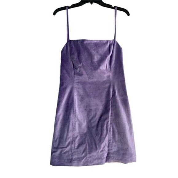 Rag & Bone Women's Juliette Velvet Dress Size 12 Violet Spaghetti Strap $450 - Picture 3 of 10